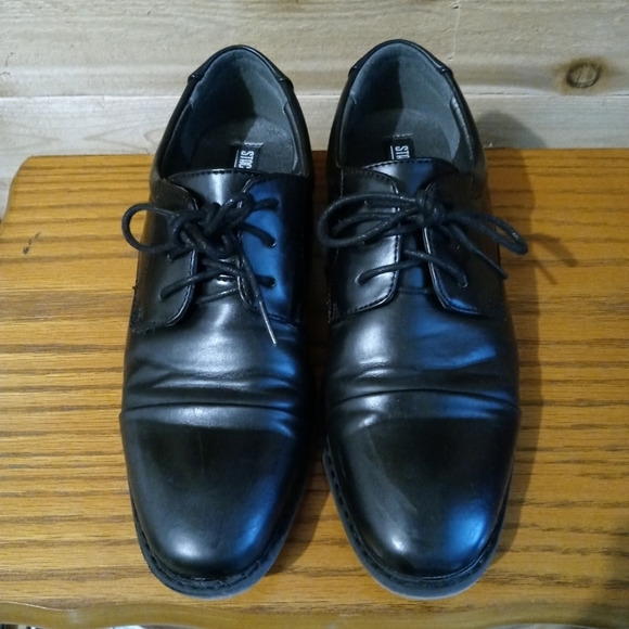 Stacy Adams Black Cap Toe Dress Shoes - Picture 8 of 10